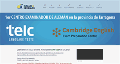 Desktop Screenshot of halloidiomas.com