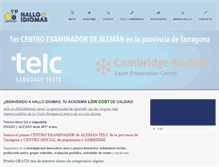 Tablet Screenshot of halloidiomas.com